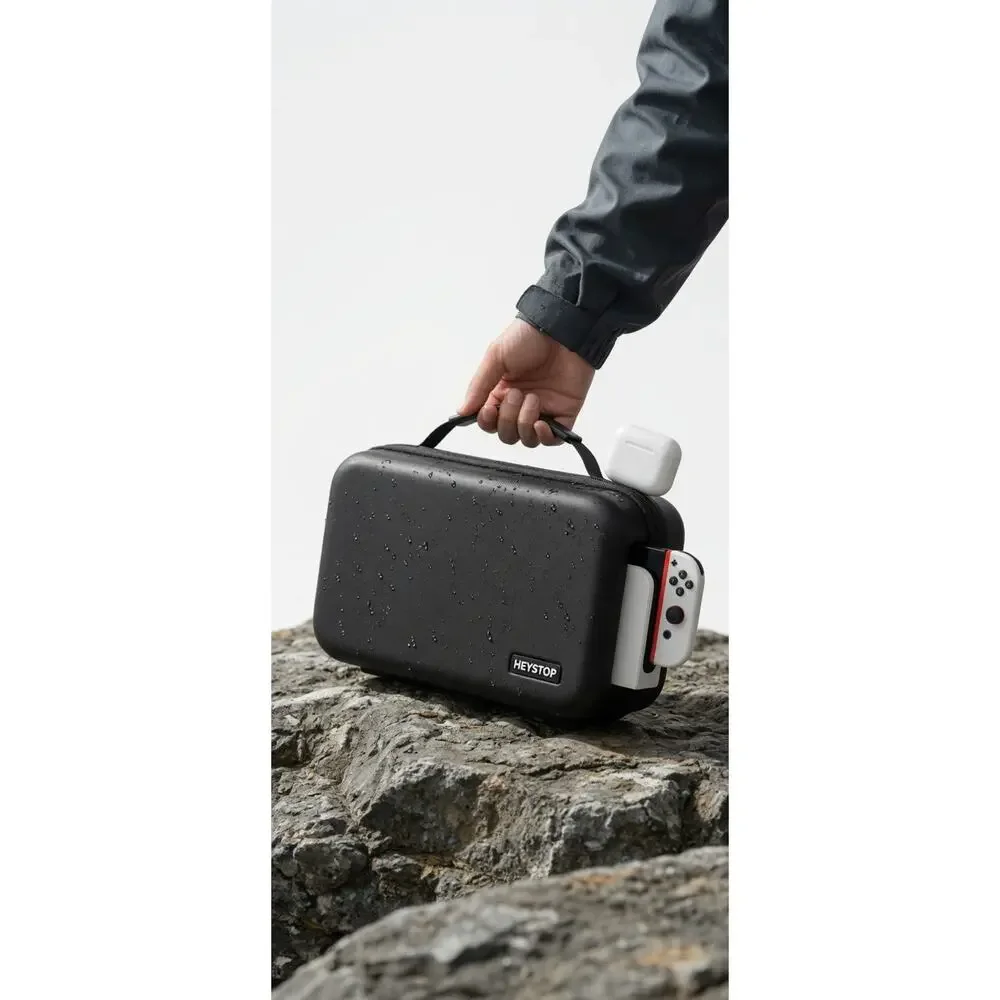 HEYSTOP Carrying Case for Nintendo Switch 2 – Black Hard Shell Travel Pouch
